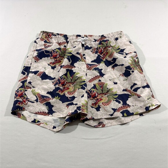 Bather Other - Bather Mens Blue Above the Clouds Print Mesh Lined Swim Trunks 5" Shorts Sz 2XL